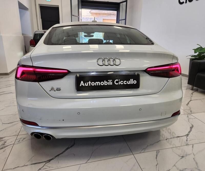 Usata Audi A5 190 CV (139 kW) 2019 Bianco Coupé