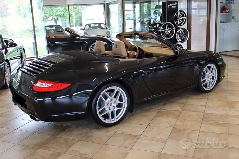 Usata Porsche 997 345 CV (253 kW) 2008 Nero Cabrio