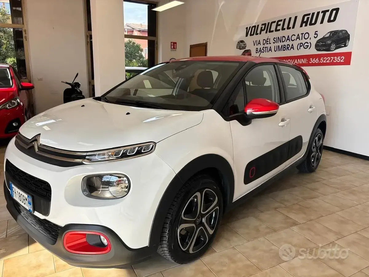Usata Citroën C3 75 CV (55 kW) 2017 Bianco Berlina