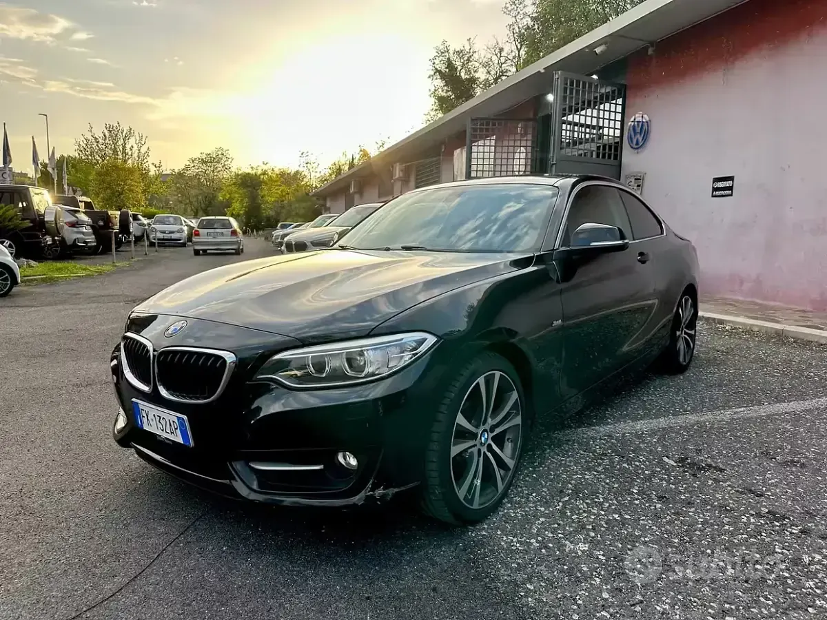 Usata BMW 218 Sport Line 150 CV (110 kW) 2017 Nero Coupé
