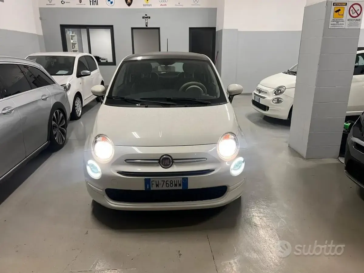 Usata Fiat 500 Lounge 69 CV (50 kW) 2019 Bianco Berlina