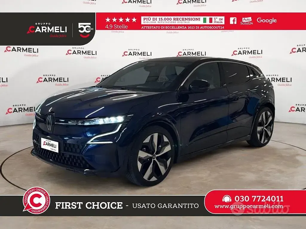 Usata Renault Megane E-Tech Techno 160 kW (218 CV) 2023 Bluazzurro Berlina