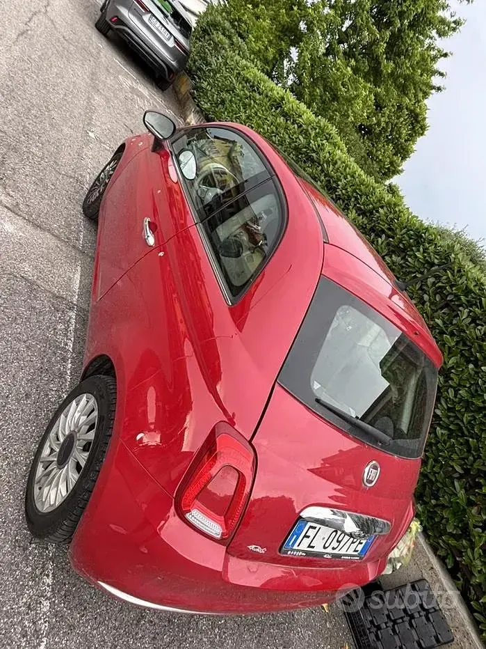 Usata Fiat 500 69 CV (50 kW) 2017 Rosso Berlina