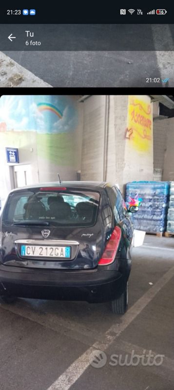 Usata Lancia Ypsilon 75 CV (55 kW) 2006 Nero Utilitaria