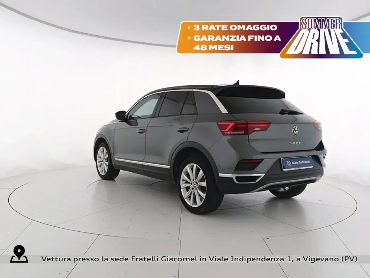 Usata VW T-Roc Advance 150 CV (110 kW) 2020 Indium grey metallizzato nero SUV