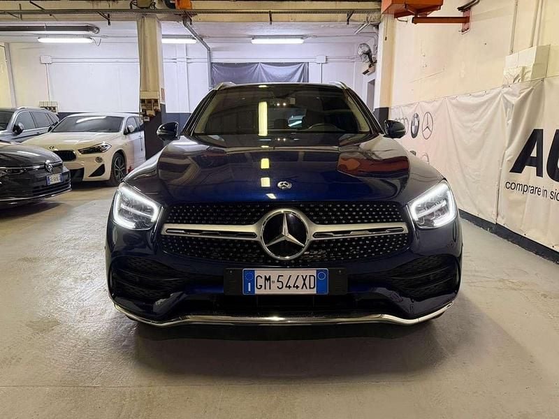 Begagnad Mercedes GLC400d Premium Plus 330 HK (242 kW) 2021 Blå SUV