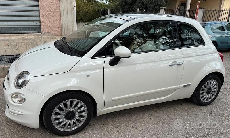 Usata Fiat 500 Lounge 69 CV (50 kW) 2018 Bianco Utilitaria
