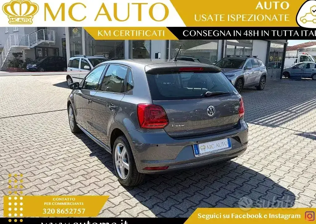 Usata VW Polo Comfortline 75 CV (55 kW) 2015 Grigio scuro Berlina
