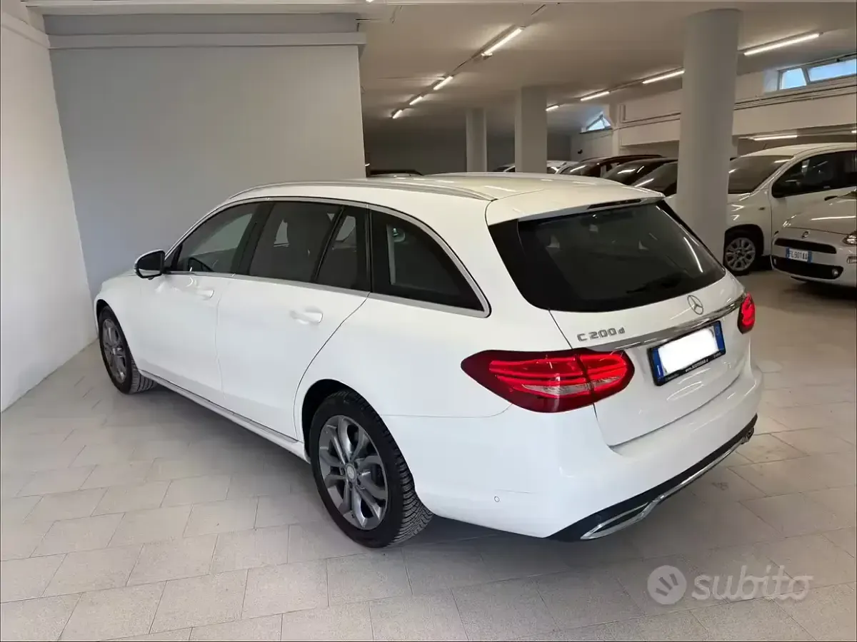 Usata Mercedes C200 136 CV (100 kW) 2017 Bianco Station wagon