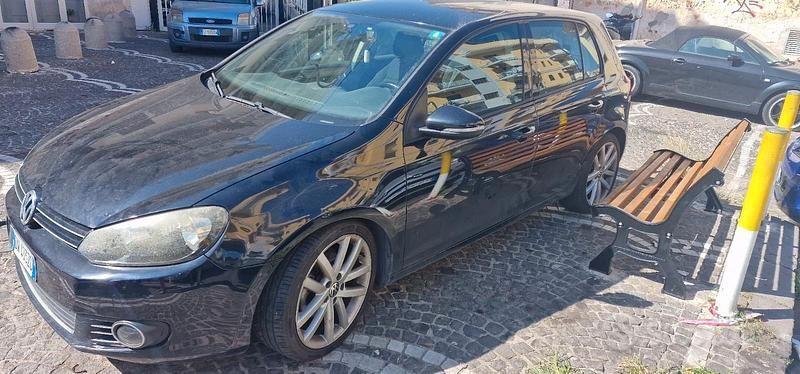 Usata VW Golf VI 110 CV (80 kW) 2009 Nero Utilitaria