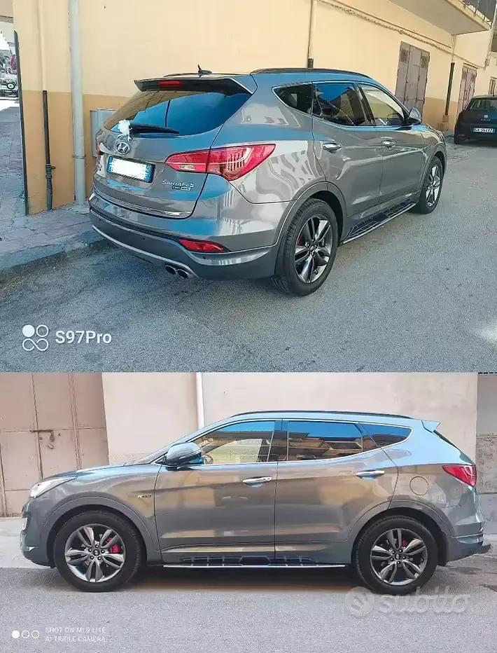 Usata Hyundai Santa Fe Style 197 CV (144 kW) 2014 Grigio SUV