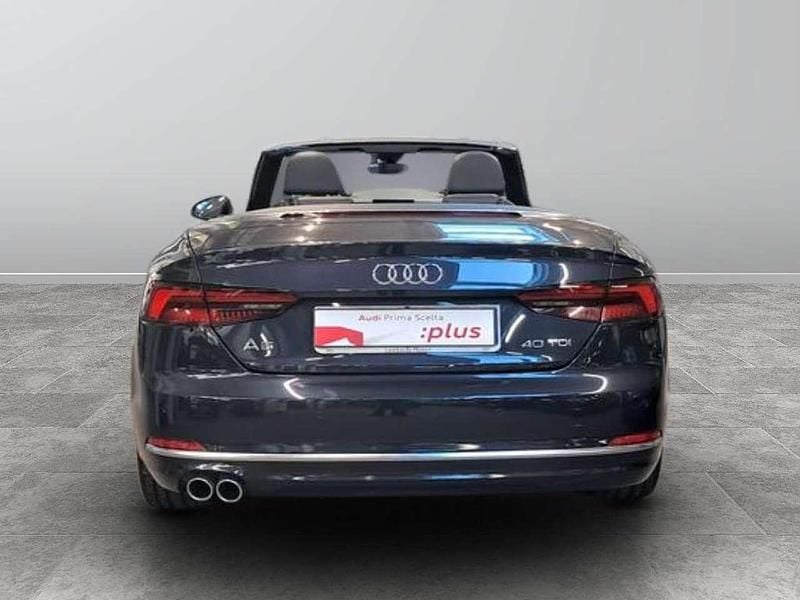 Usata Audi A5 Cabriolet Sport 190 CV (139 kW) 2018 Blu chiaro di luna Cabrio