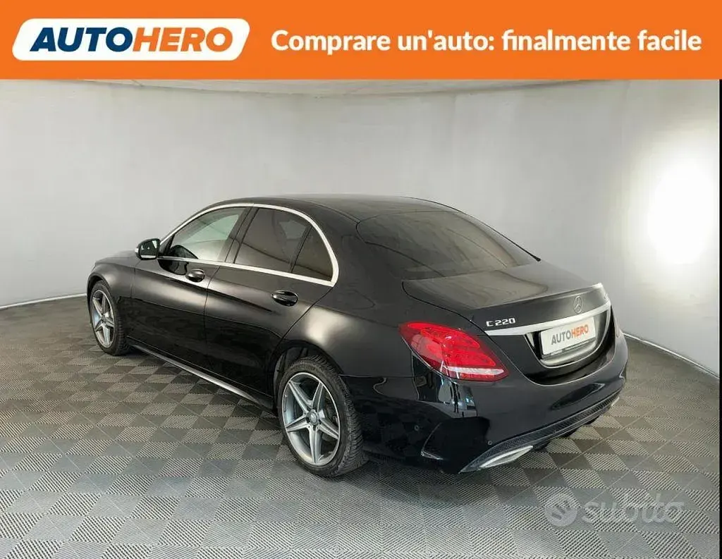 Usata Mercedes C220 Premium 170 CV (125 kW) 2015 Nero Berlina