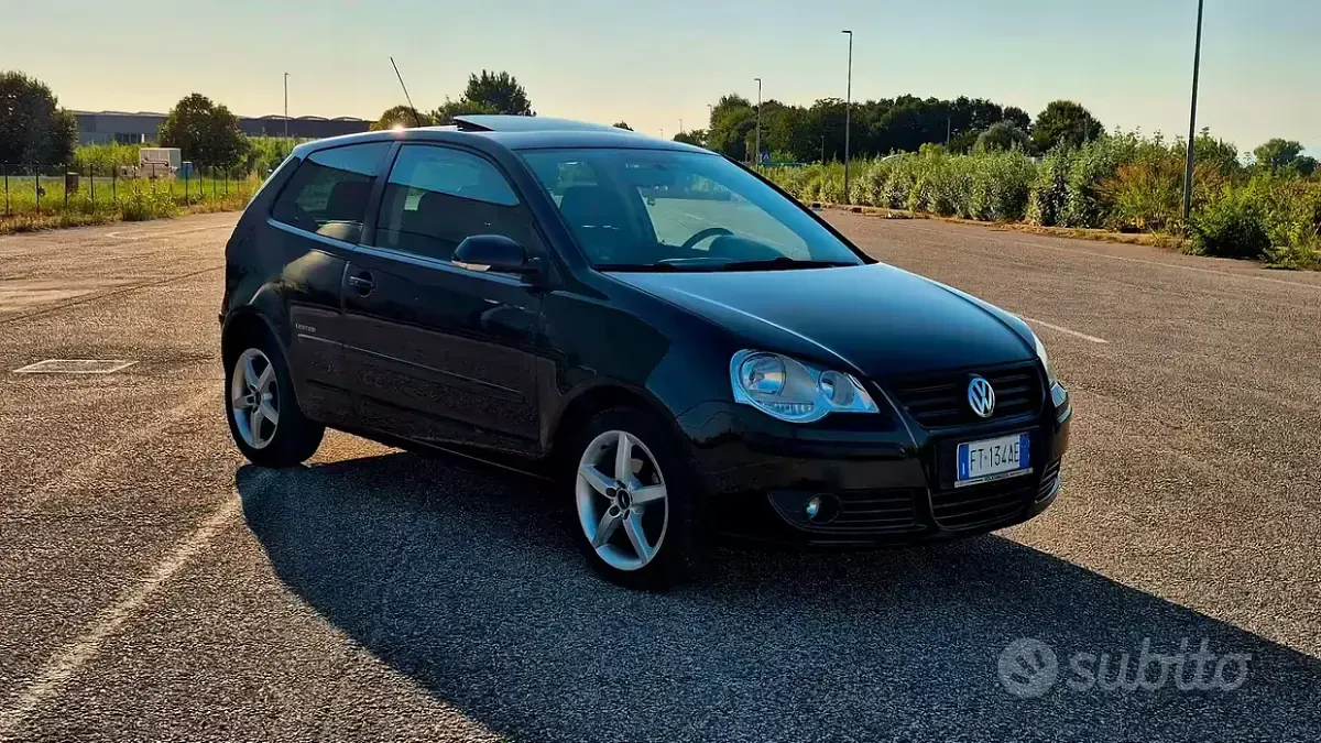 Usata VW Polo United 101 CV (74 kW) 2008 Nero Utilitaria