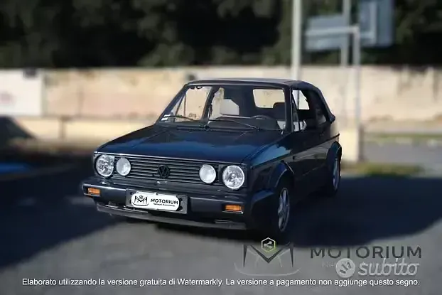 Usata VW Golf Cabriolet Karmann 73 CV (53 kW) 1989 Blu Cabrio