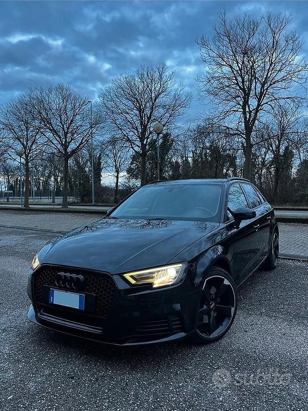 Usata Audi A3 Sport 180 CV (132 kW) 2019 Nero Berlina