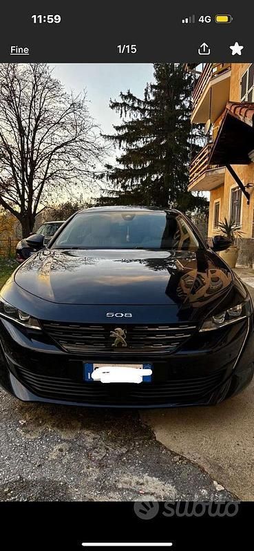 Usata Peugeot 508 163 CV (119 kW) 2020 Blu Berlina