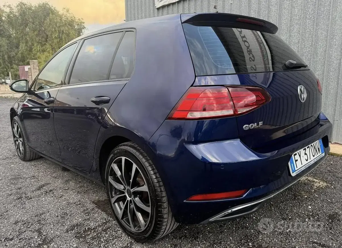 Usata VW Golf VII 150 CV (110 kW) 2019 Blu Berlina