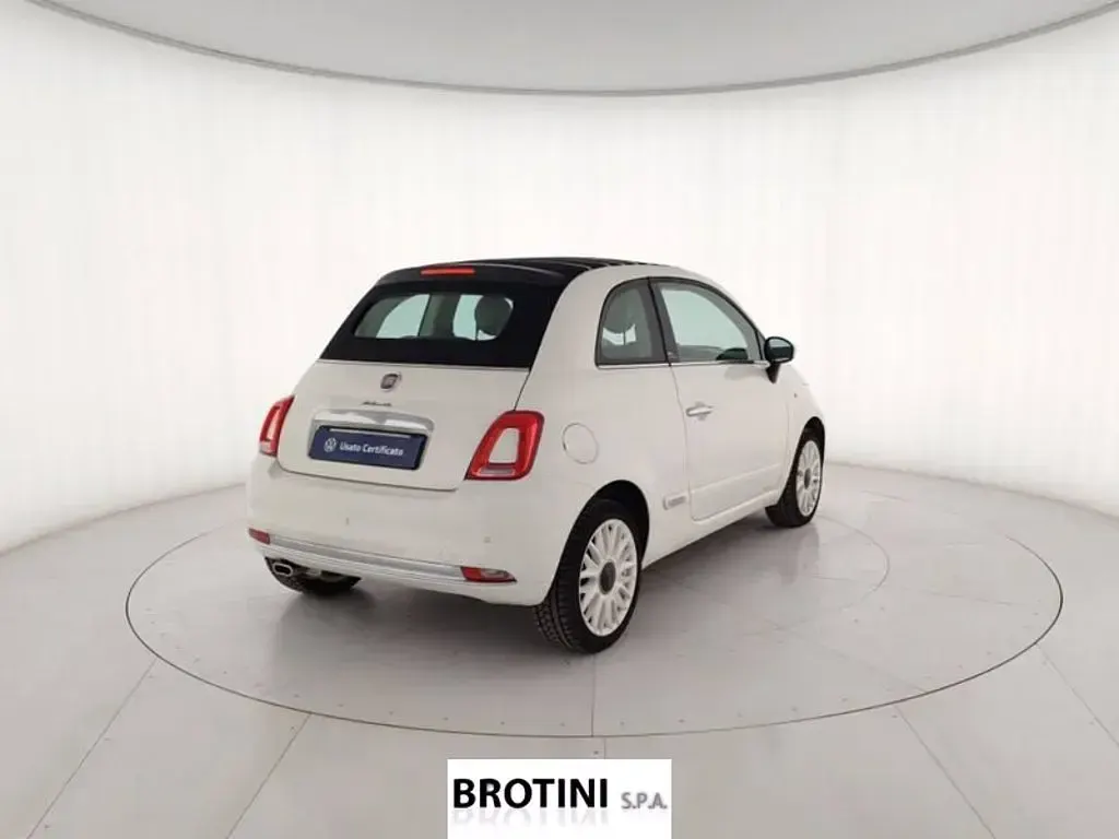 Usata Fiat 500C Dolcevita 69 CV (50 kW) 2020 Bianco pastello Cabrio