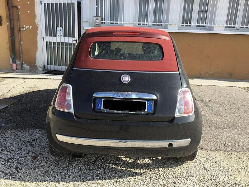 Usata Fiat 500 95 CV (69 kW) 2012 Nero Cabrio