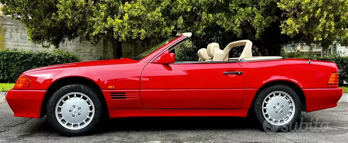 Usata Mercedes SL300 231 CV (169 kW) 1993 Rosso Cabrio