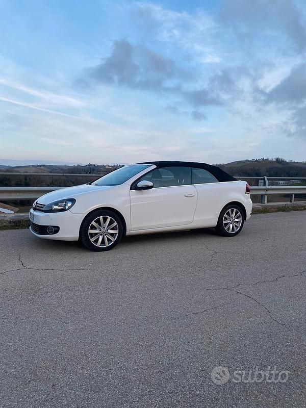 Usata VW Golf Cabriolet 110 CV (80 kW) 2011 Bianco Cabrio