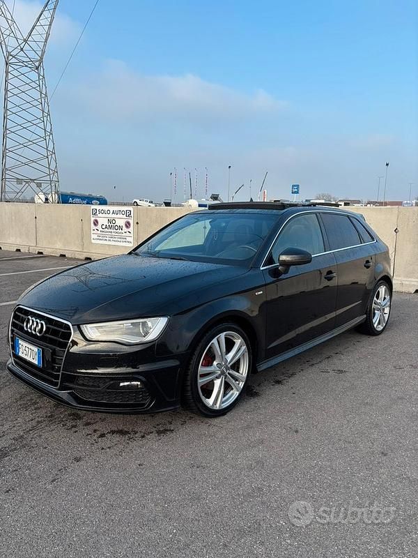 Usata Audi A3 S-Line 150 CV (110 kW) 2015 Nero Berlina