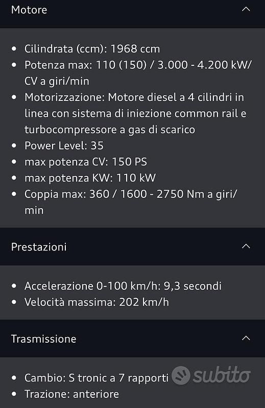 Usata Audi Q3 Sportback S-Line 150 CV (110 kW) 2023 Nero SUV