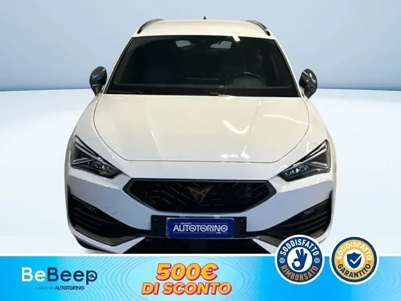 Usata Cupra Leon 150 CV (110 kW) 2024 Bianco pastello Berlina