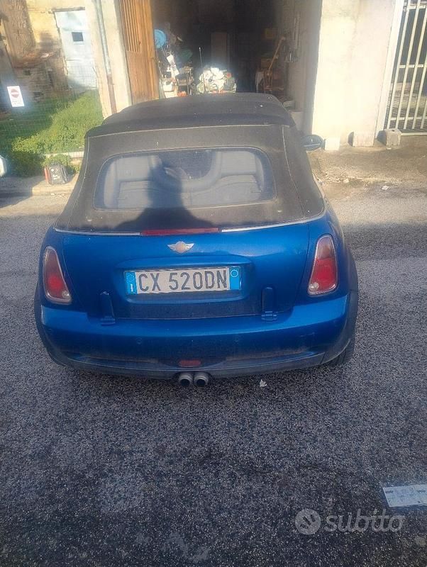Usata Mini Cooper S Cabriolet 170 CV (125 kW) 2005 Blu Cabrio