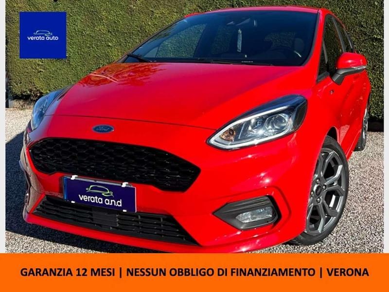 Usata Ford Fiesta ST-Line 125 CV (91 kW) 2021 Rosso Utilitaria