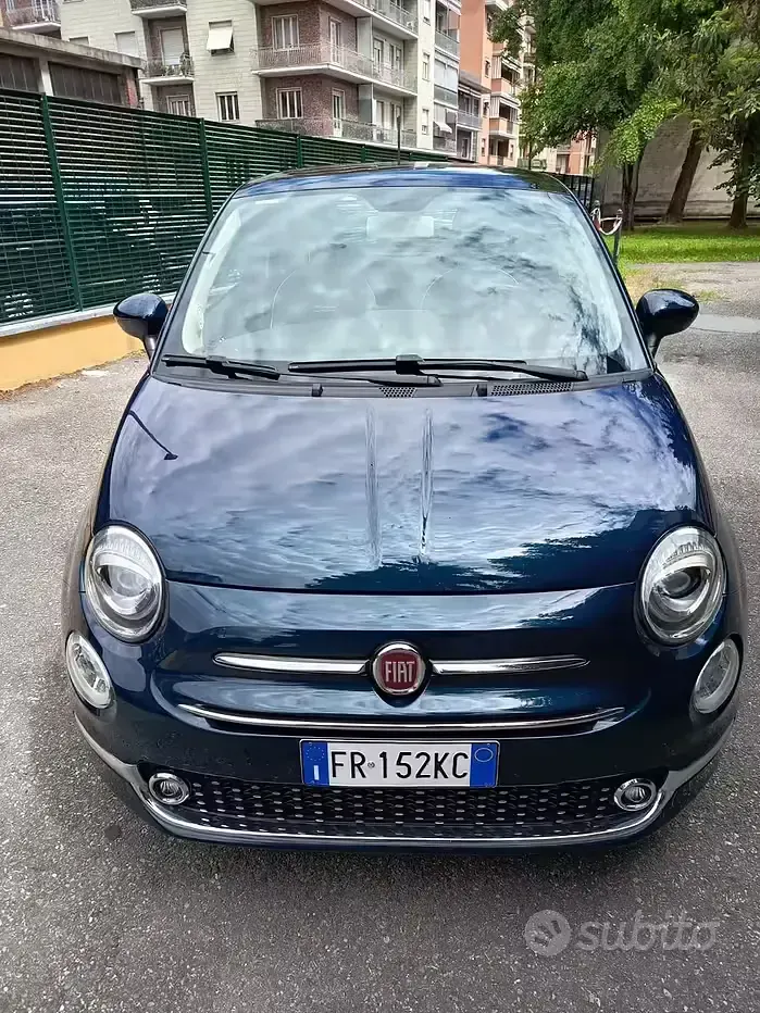 Usata Fiat 500 95 CV (69 kW) 2018 Blu Berlina