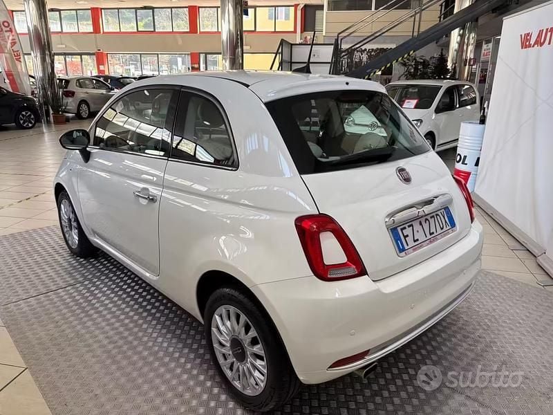 Usata Fiat 500 Lounge 69 CV (50 kW) 2019 Bianco Utilitaria