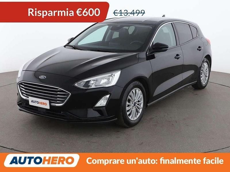 Usata Ford Focus Titanium 125 CV (91 kW) 2018 Nero Berlina