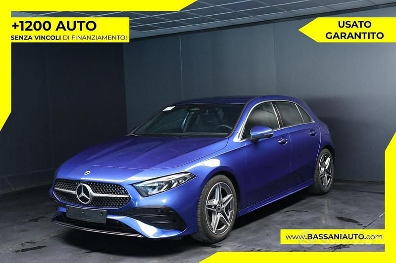 Usata Mercedes A180 AMG line 136 CV (100 kW) 2025 Blu Berlina