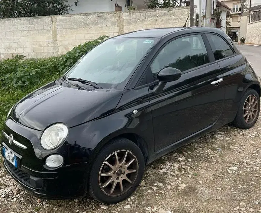 Usata Fiat 500 Lounge 69 CV (50 kW) 2009 Nero Cabrio