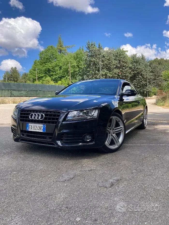Usata Audi A5 S-Line 170 CV (125 kW) 2010 Nero Coupé