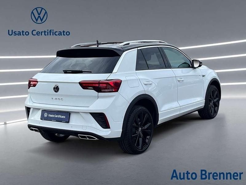 Nuova VW T-Roc R-line Plus 150 CV (110 kW) 2025 Pure white nero SUV