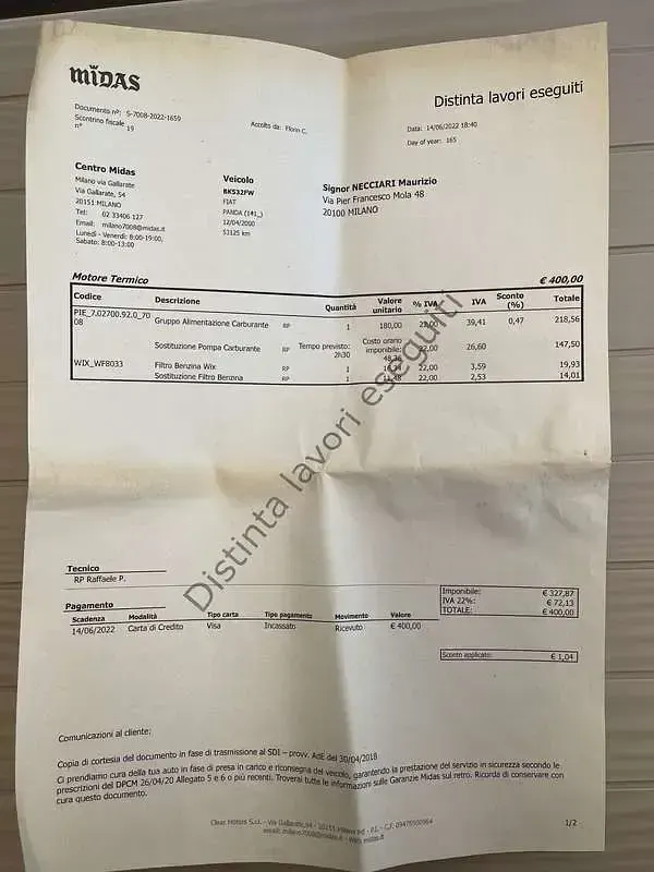 Usata Fiat Panda Young 39 CV (28 kW) 2000 Berlina
