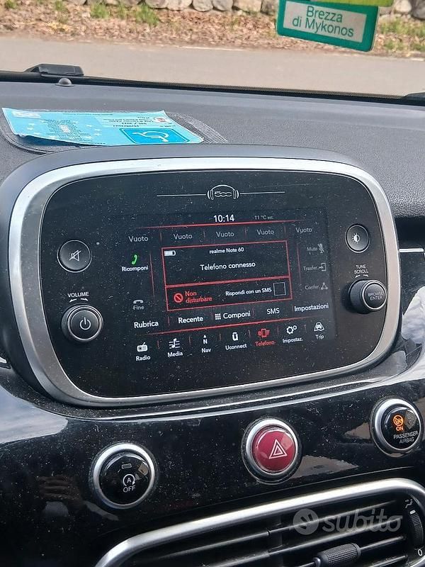 Usata Fiat 500X Cross 95 CV (69 kW) 2018 Nero SUV