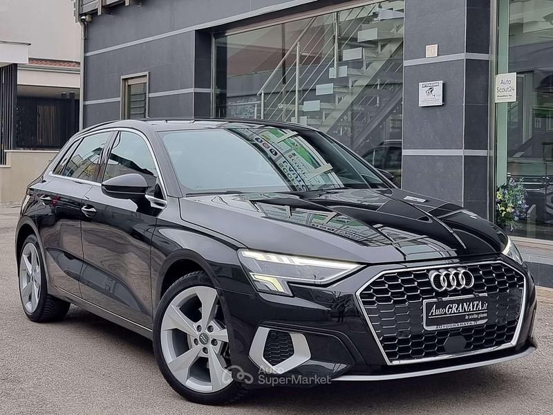 Usata Audi A3 Advanced 150 CV (110 kW) 2020 Nero Berlina