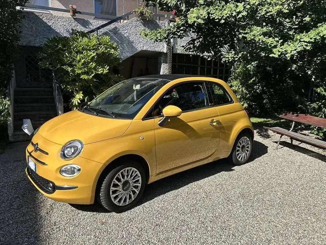 Usata Fiat 500C Lounge 69 CV (50 kW) 2016 Giallo Cabrio