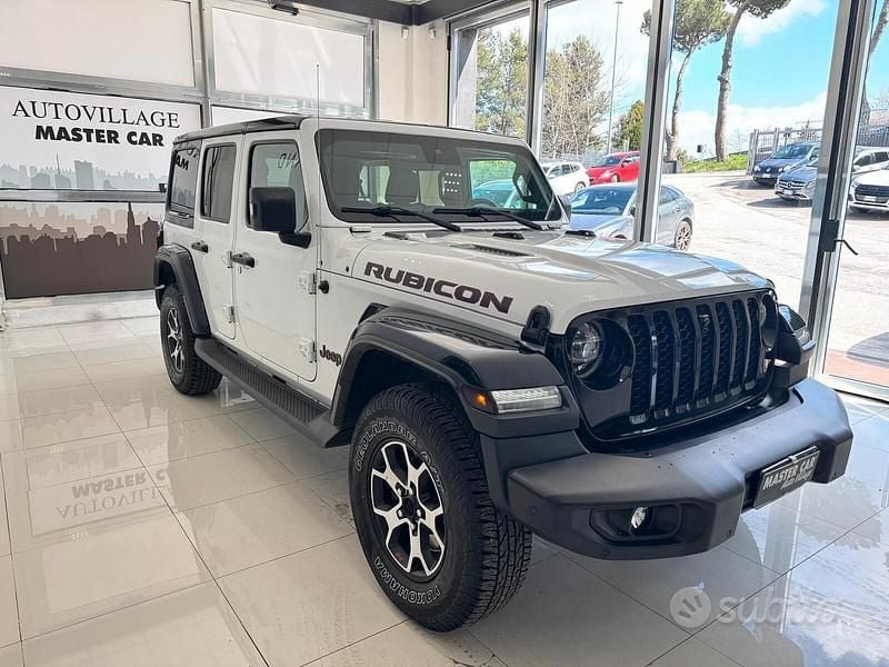 Usata Jeep Wrangler Unlimited Rubicon 200 CV (147 kW) 2020 Bianco SUV