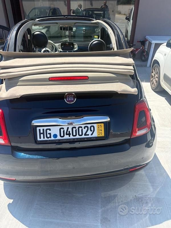 Usata Fiat 500C 2018 Blu Cabrio