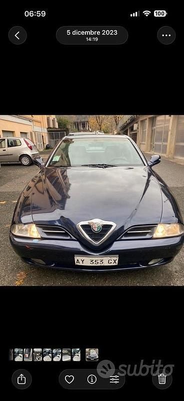Usata Alfa Romeo 166 205 CV (150 kW) 1998 Nero Berlina