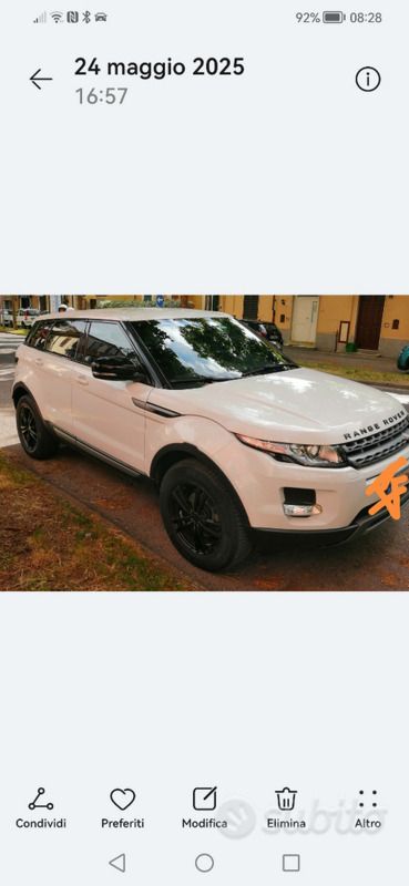 Usata Land Rover Range Rover evoque Dynamic 150 CV (110 kW) 2013 Bianco SUV