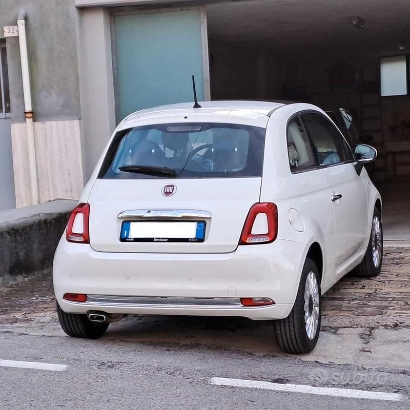 Usata Fiat 500 Lounge 95 CV (69 kW) 2018 Bianco Utilitaria