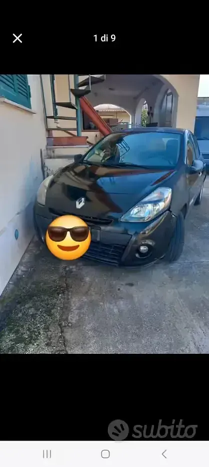Usata Renault Clio II 75 CV (55 kW) 2011 Nero Berlina