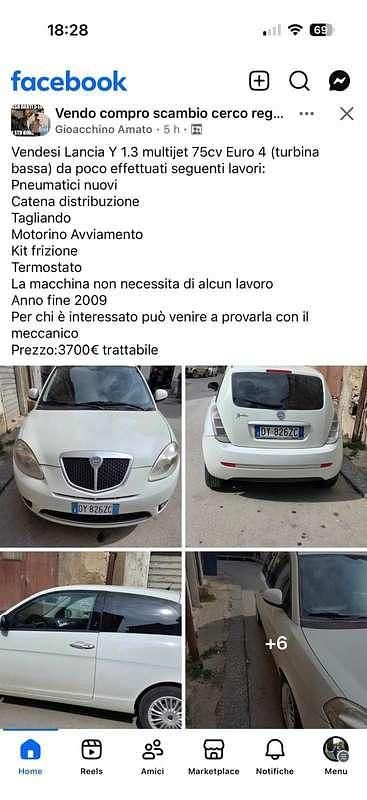 Usata Lancia Ypsilon 75 CV (55 kW) 2009 Utilitaria