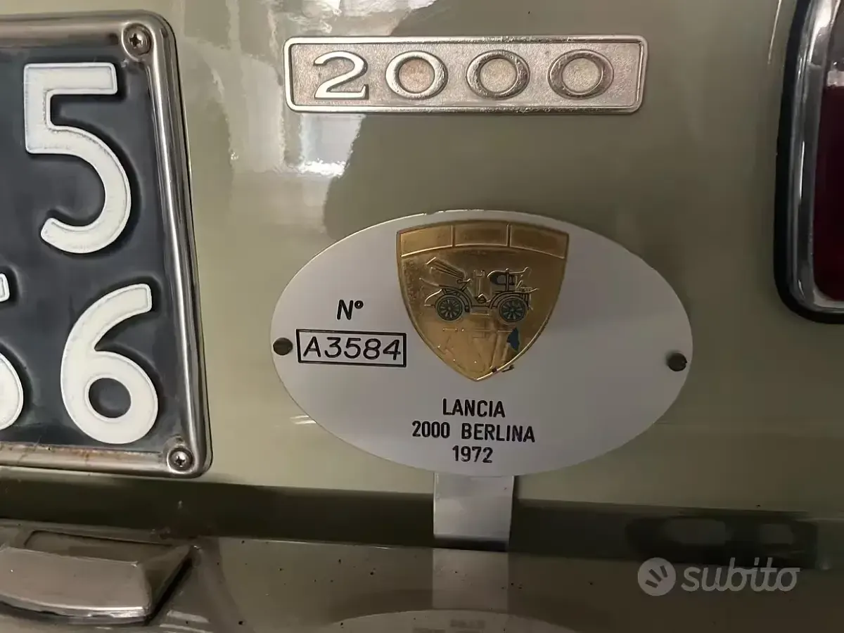 Usata Lancia 2000 1970 Giallo Berlina